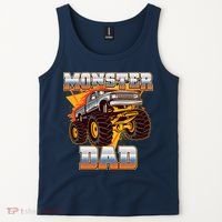 Cool Monster Truck Dad Tank Top thumb 2