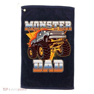 Cool Monster Truck Dad Golf Towel