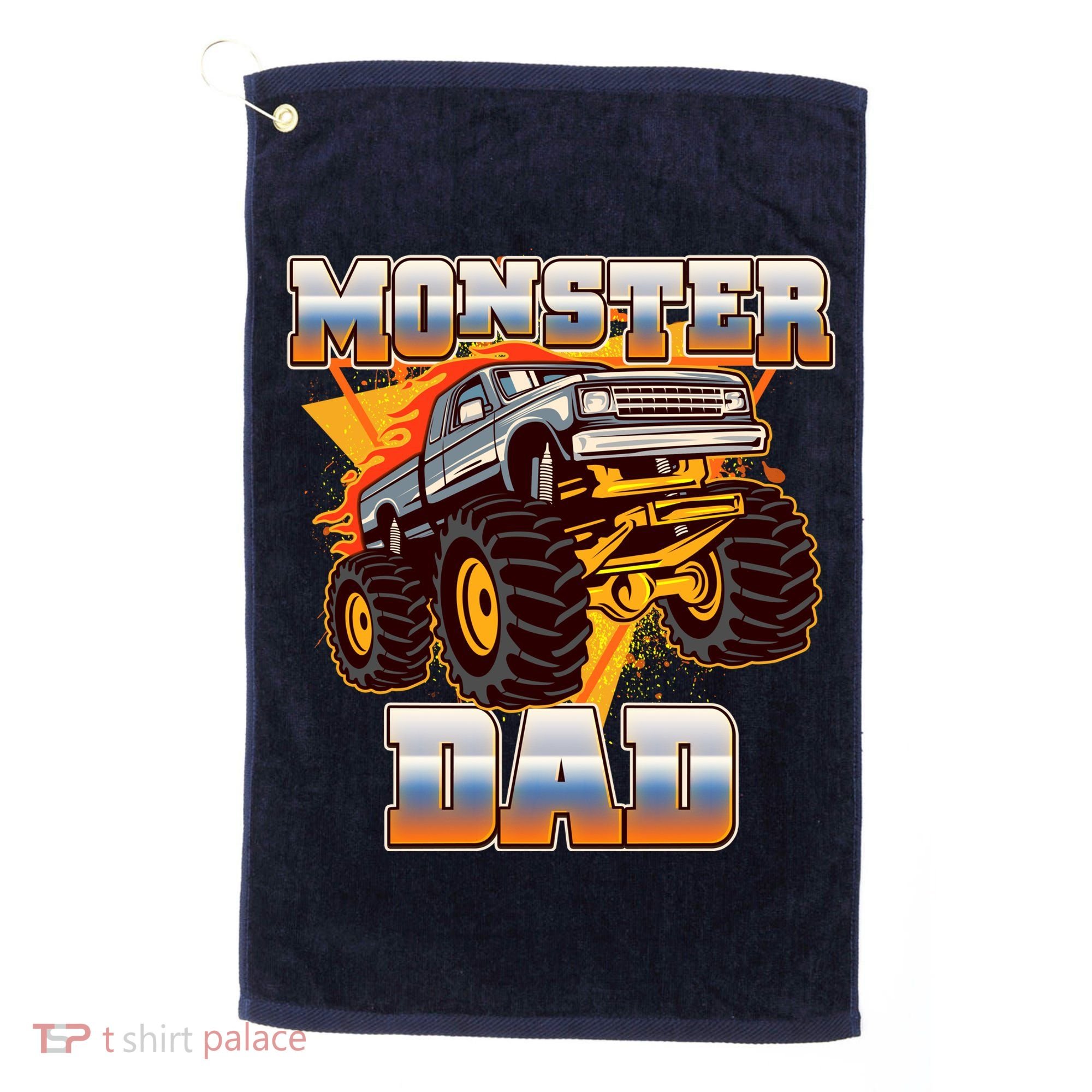 Cool Monster Truck Dad Golf Towel