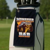 Cool Monster Truck Dad Golf Towel thumb 2