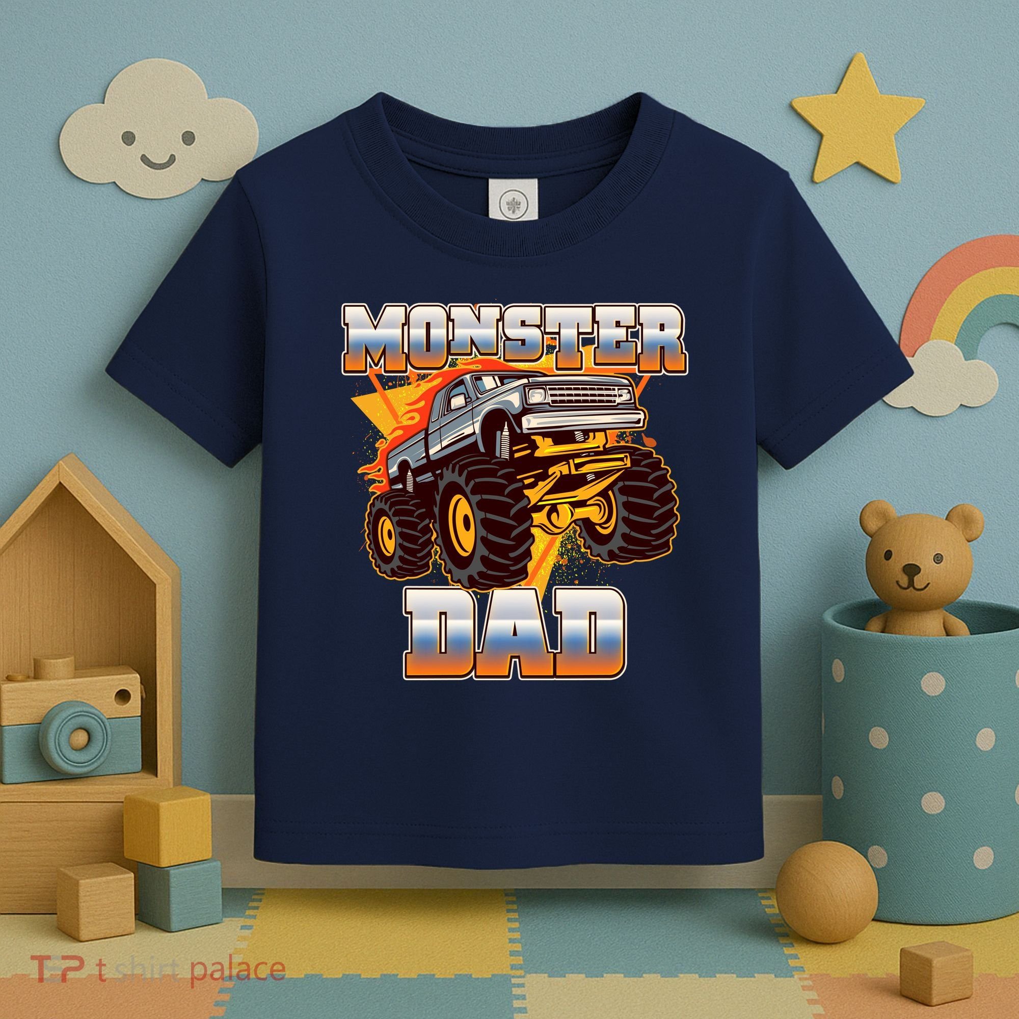 Cool Monster Truck Dad Toddler T-Shirt