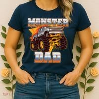 Cool Monster Truck Dad Women's T-Shirt thumb 2