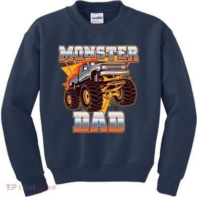 Cool Monster Truck Dad Kids Sweatshirt