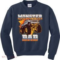Cool Monster Truck Dad Kids Sweatshirt thumb 0