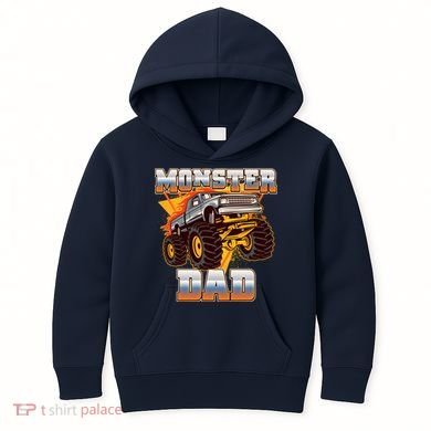 Cool Monster Truck Dad Kids Hoodie