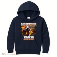 Cool Monster Truck Dad Kids Hoodie thumb 0