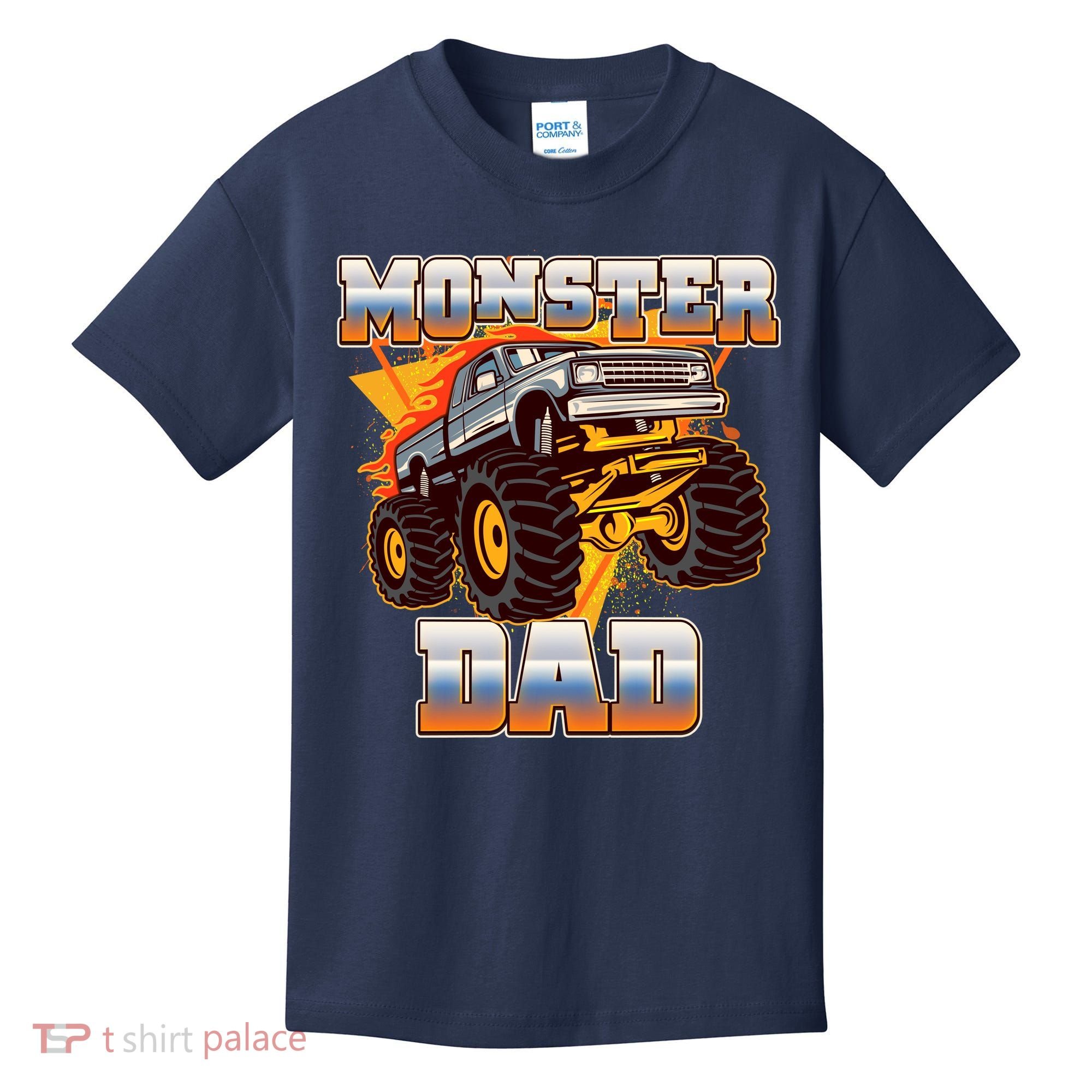 Cool Monster Truck Dad Kids T-Shirt