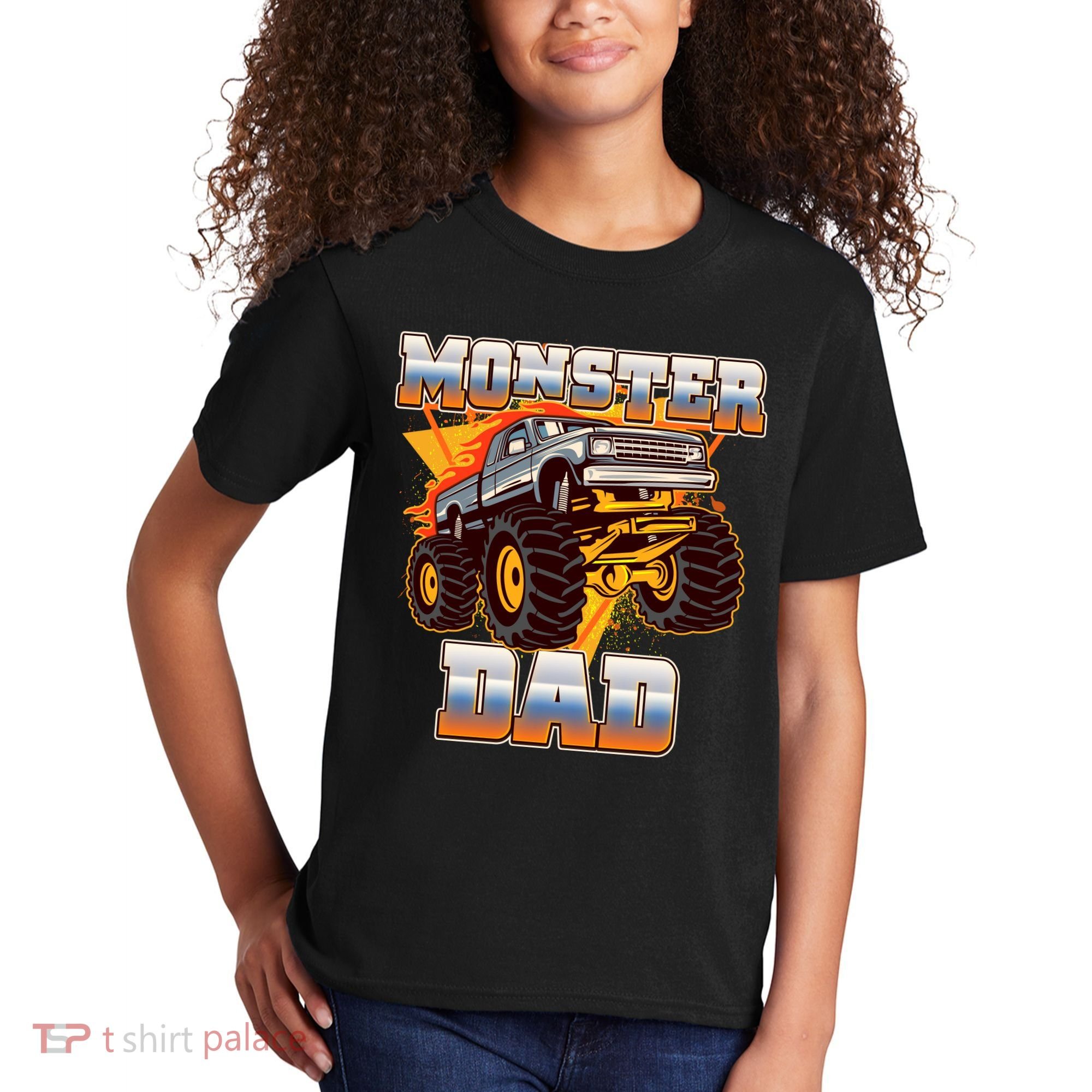 Cool Monster Truck Dad Kids T-Shirt