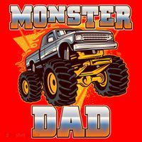 Cool Monster Truck Dad Santa Hat thumb 1