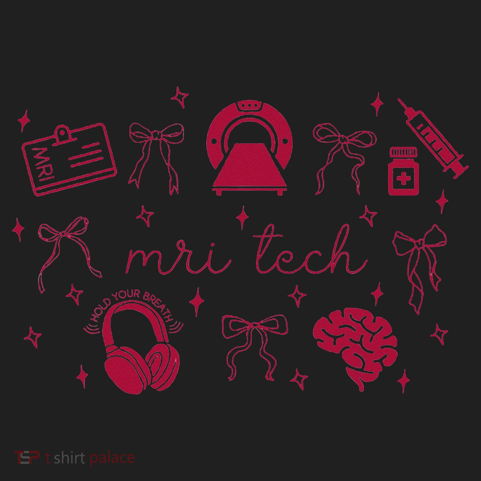 Coquette MRI Tech Magnetic Resonance Imaging Tech RAD Tech Golf Towel