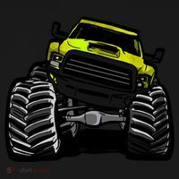 Cool Monster Truck For Big Boys Gift Bucket Hat thumb 4