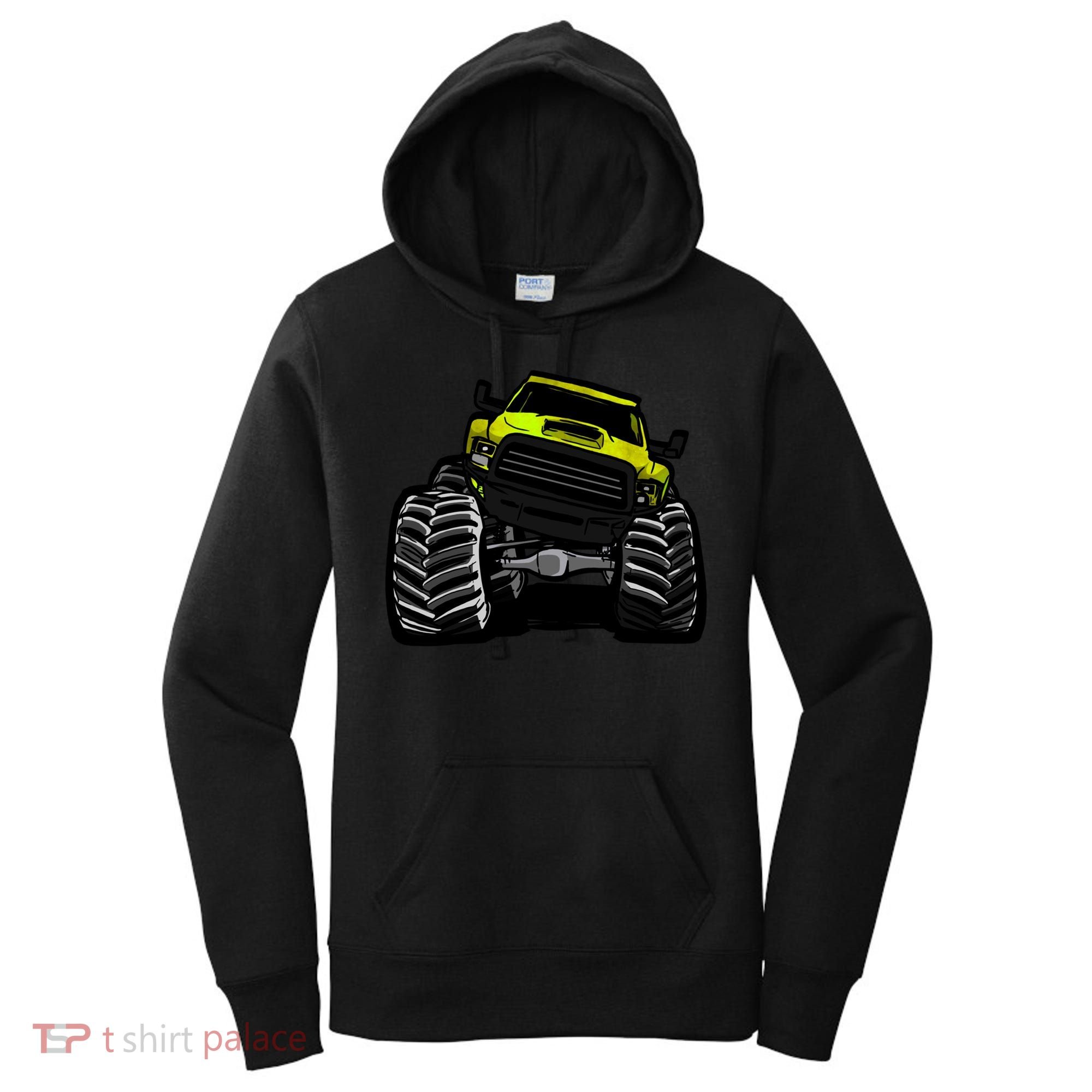 Cool Monster Truck For Big Boys Gift Women's Hoodie