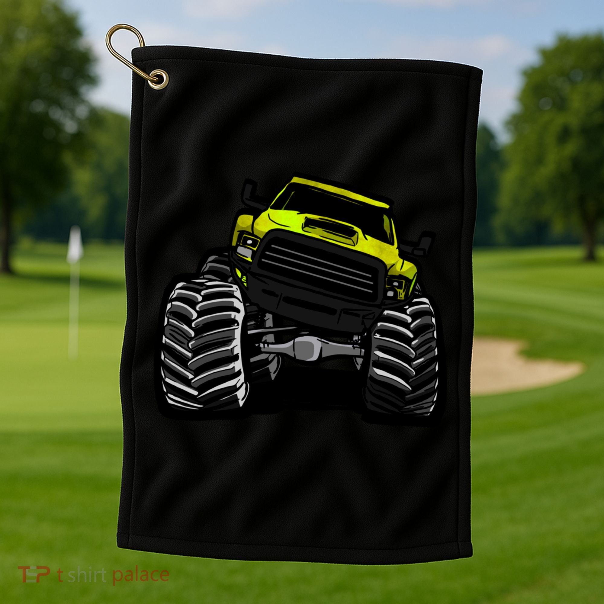 Cool Monster Truck For Big Boys Gift Golf Towel