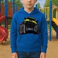 Cool Monster Truck For Big Boys Gift Kids Hoodie thumb 2