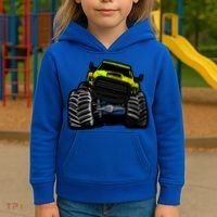 Cool Monster Truck For Big Boys Gift Kids Hoodie thumb 3