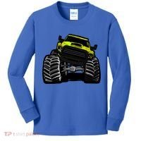 Cool Monster Truck For Big Boys Gift Kids Long Sleeve Shirt thumb 0