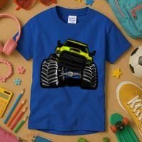Cool Monster Truck For Big Boys Gift Kids T-Shirt thumb 3