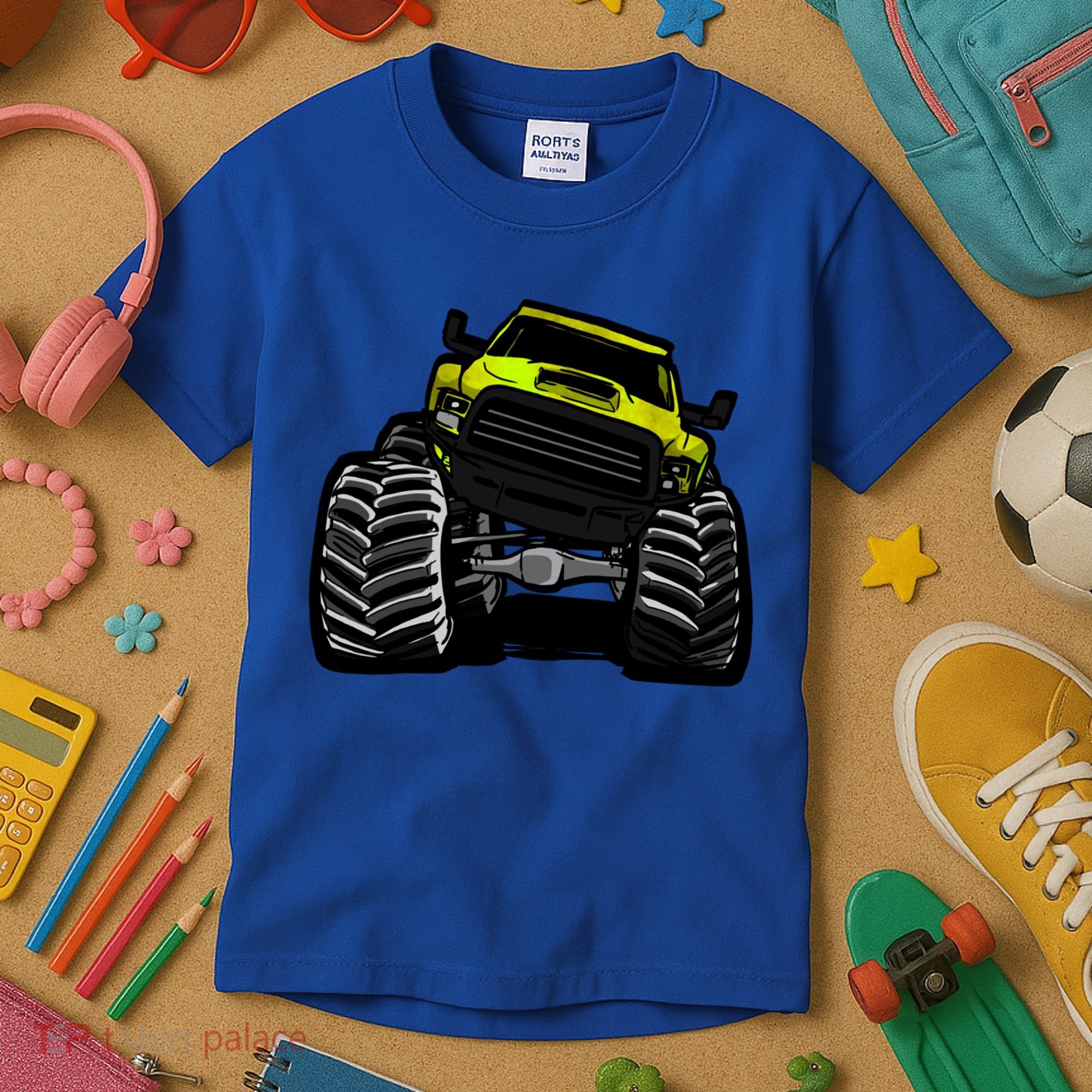 Cool Monster Truck For Big Boys Gift Kids T-Shirt