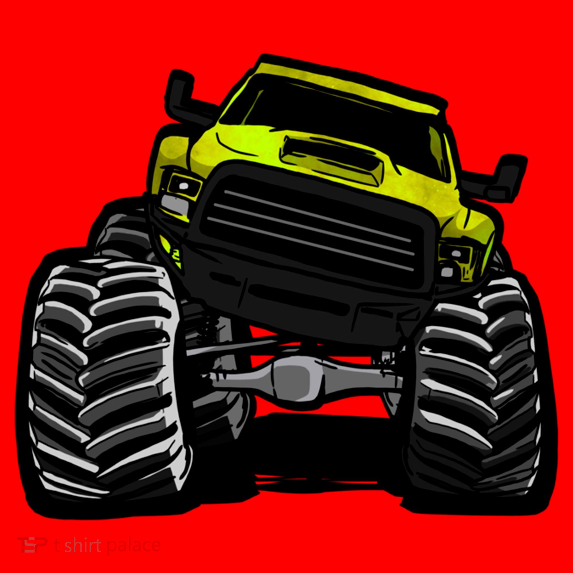 Cool Monster Truck For Big Boys Gift Santa Hat