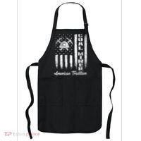 Coal Miner Usa Flag Patriotic Underground Mining Laborer Apron thumb 0