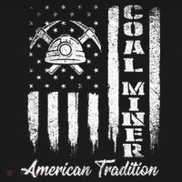 Coal Miner Usa Flag Patriotic Underground Mining Laborer Women's Tank Top thumb 5