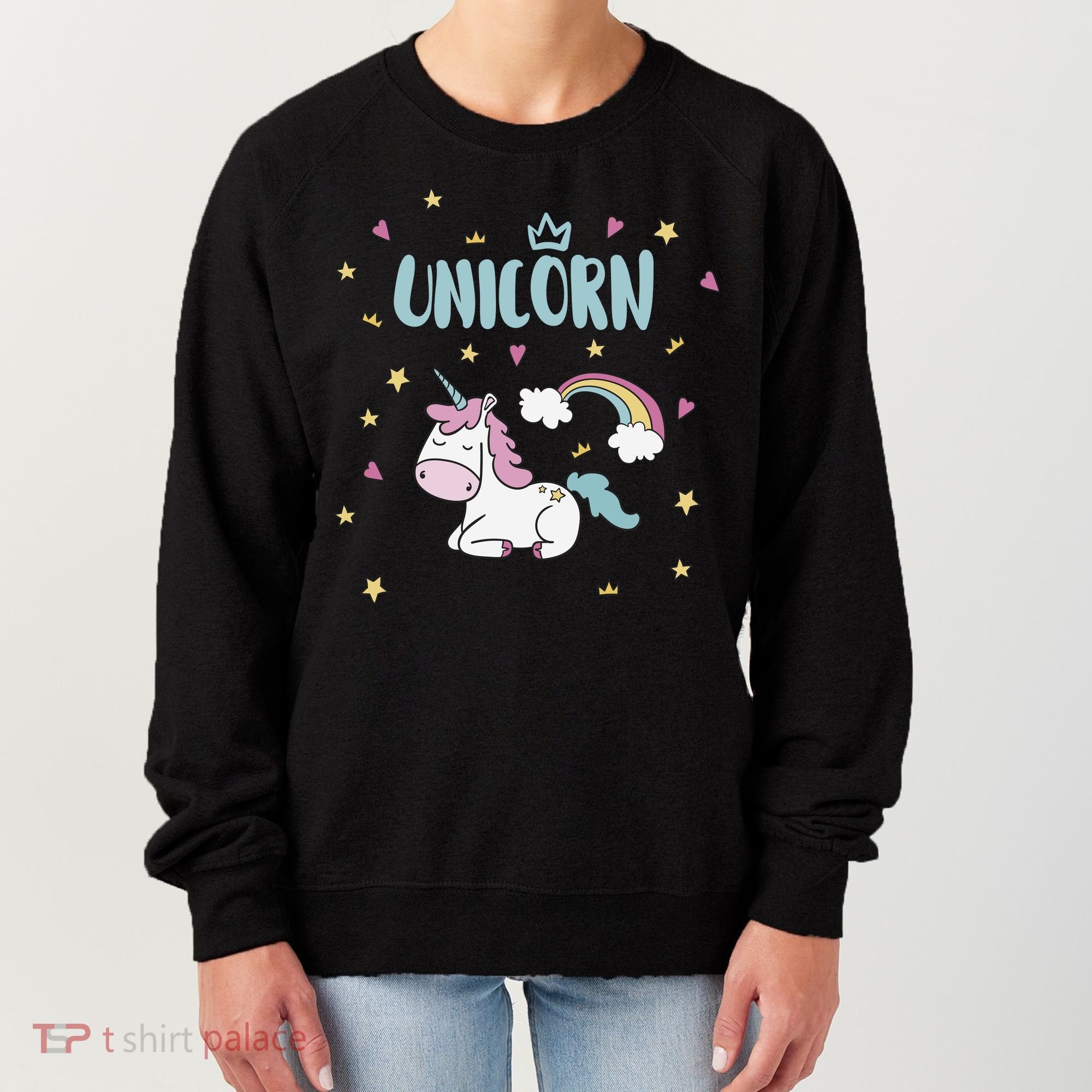 Cute Magical Unicorn Rainbow Women's Sweatshirt