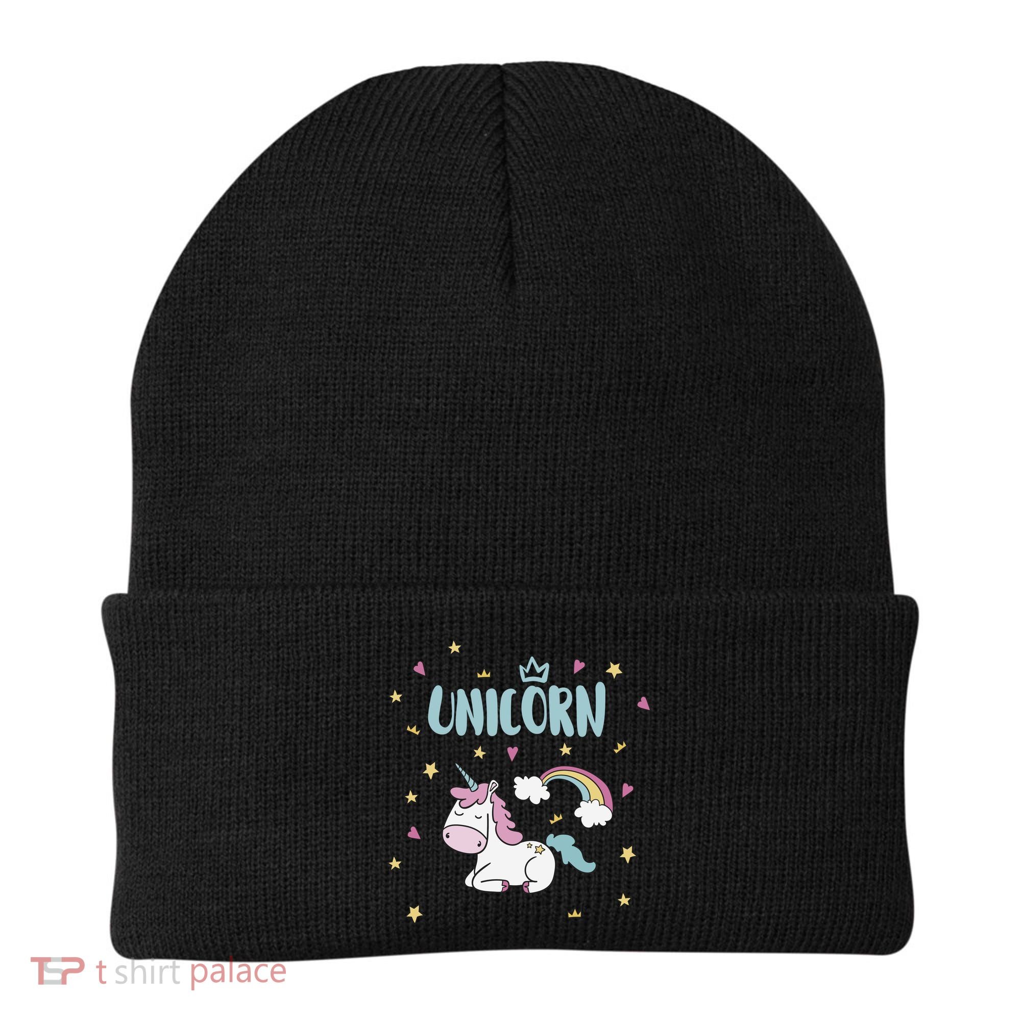 Cute Magical Unicorn Rainbow Beanie