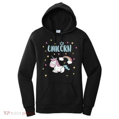 Cute Magical Unicorn Rainbow Women's Hoodie