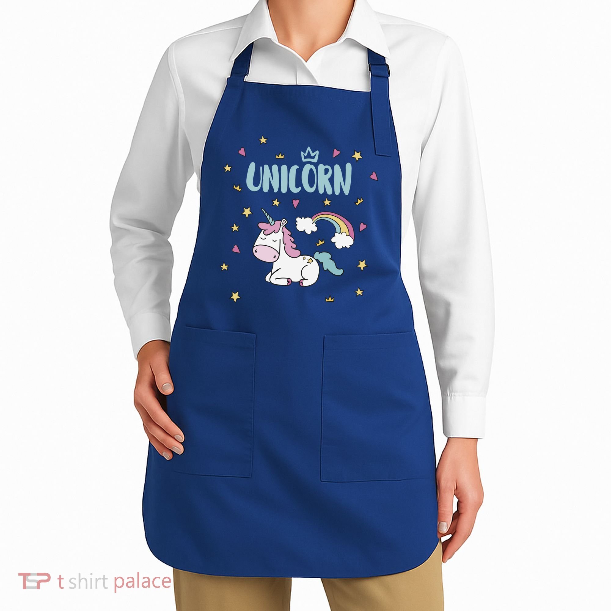 Cute Magical Unicorn Rainbow Apron