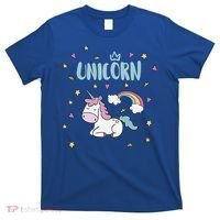 Cute Magical Unicorn Rainbow T-Shirt thumb 0