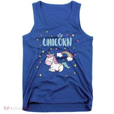Cute Magical Unicorn Rainbow Tank Top
