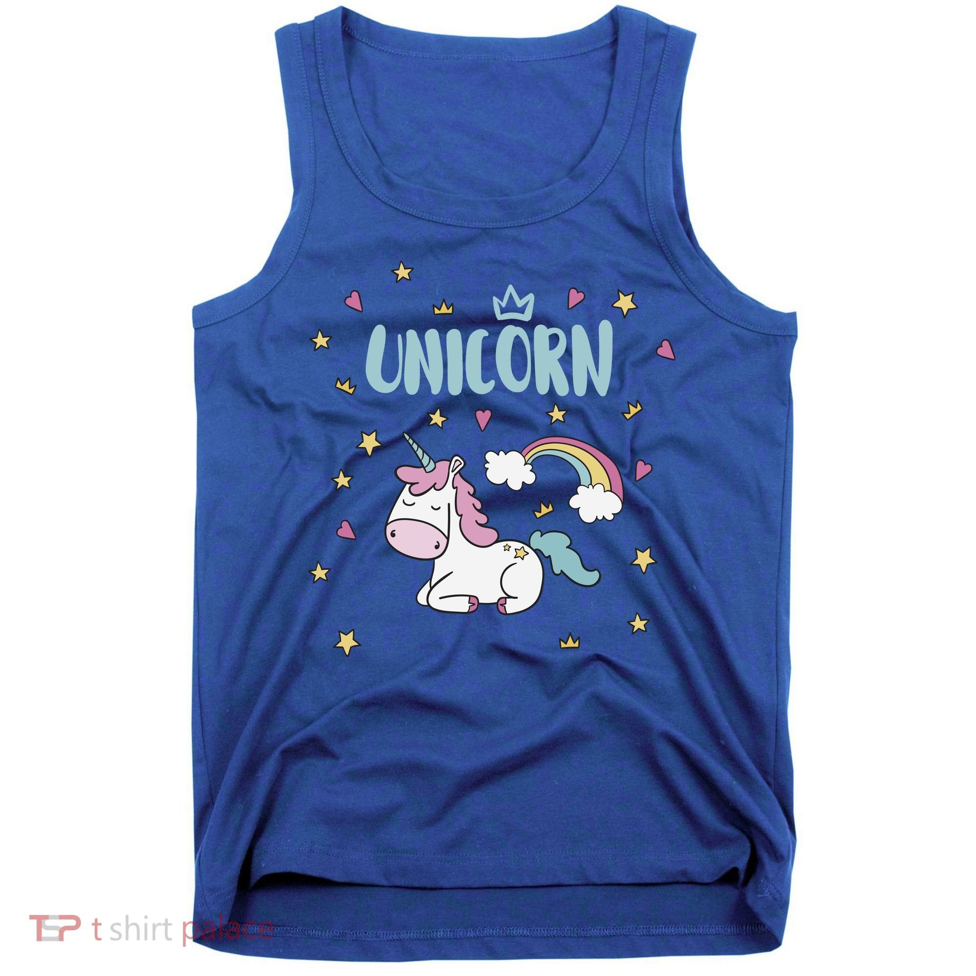 Cute Magical Unicorn Rainbow Tank Top