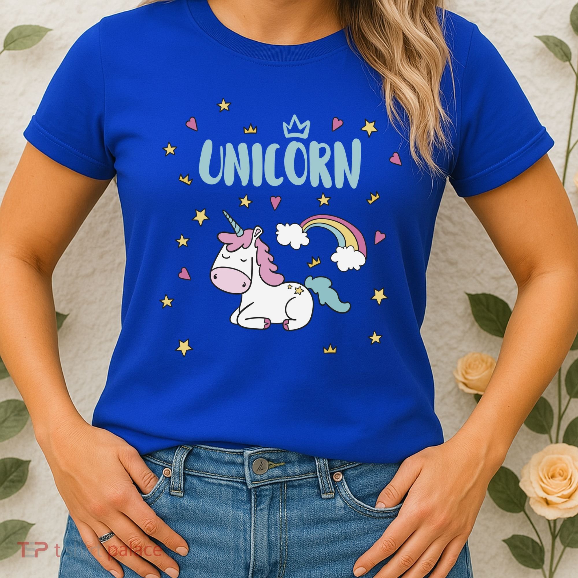 Cute Magical Unicorn Rainbow Women's T-Shirt