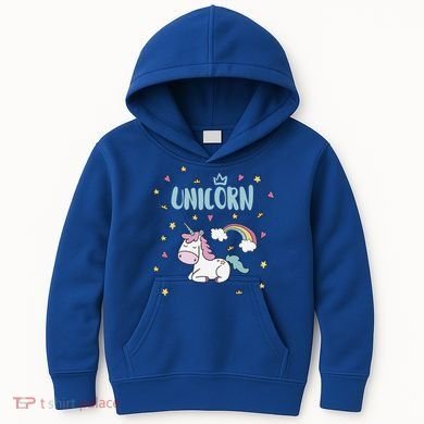 Cute Magical Unicorn Rainbow Kids Hoodie