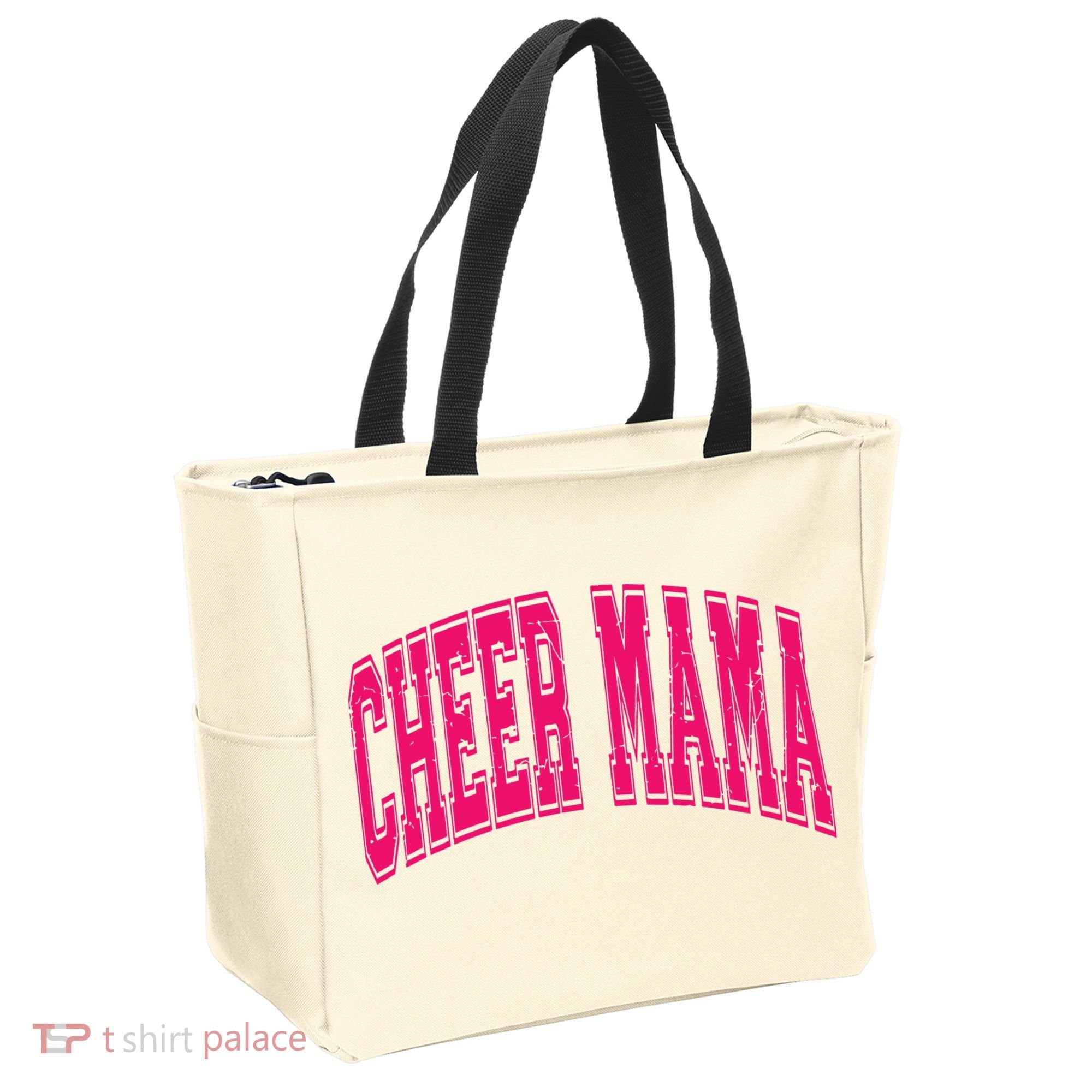 Cheer Mama Varsity Cheer Mom Game Day Mom Tote Bag