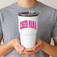 Cheer Mama Varsity Cheer Mom Game Day Mom Tumbler thumb 2