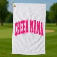 Cheer Mama Varsity Cheer Mom Game Day Mom Golf Towel thumb 1