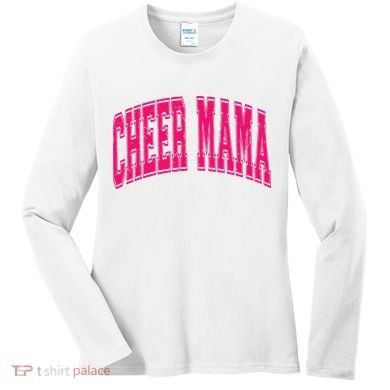 Cheer Mama Varsity Cheer Mom Game Day Mom Women's Long Sleeve Shirt