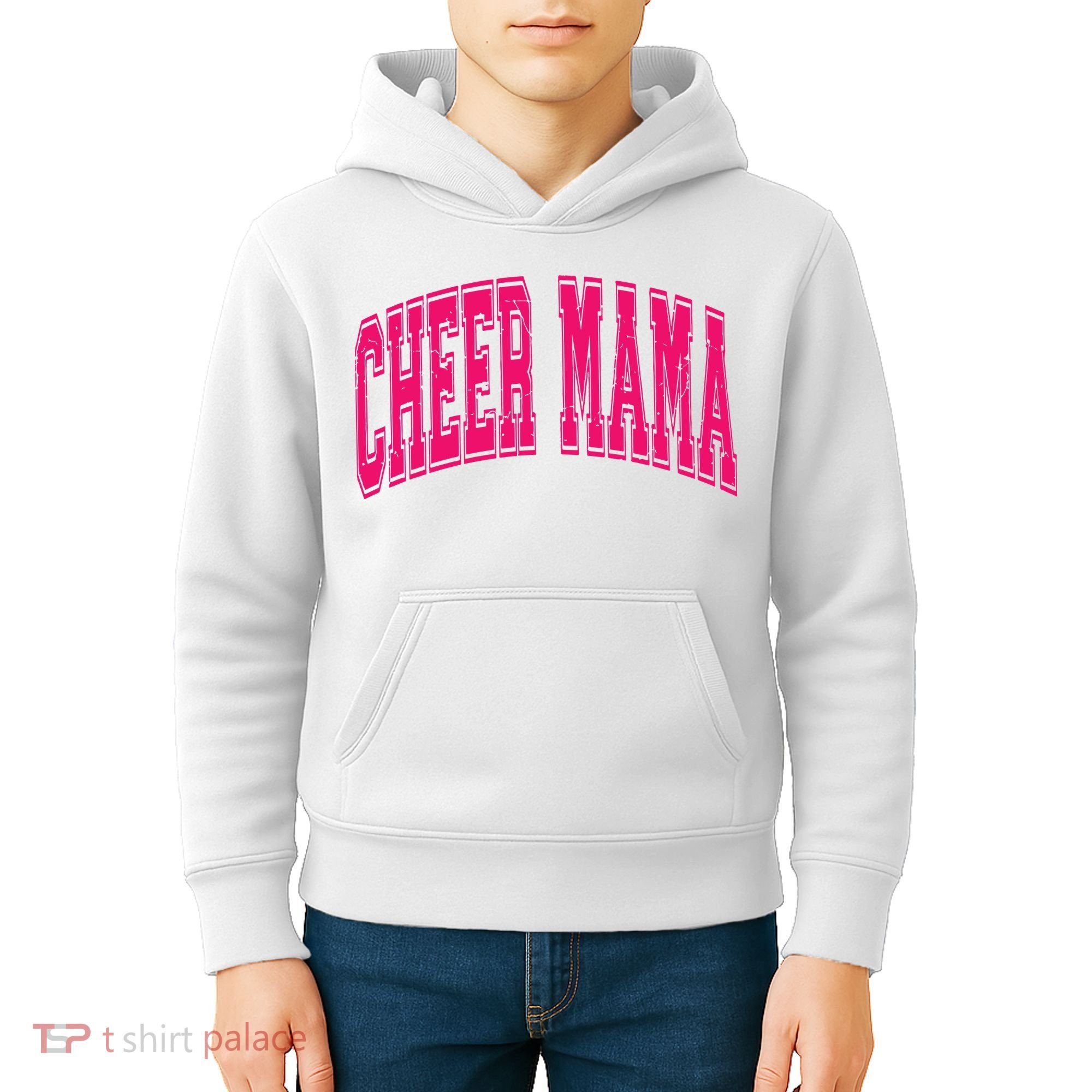 Cheer Mama Varsity Cheer Mom Game Day Mom Kids Hoodie