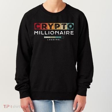 Crypto Millionaire Vintage Bitcoin Crypto Women's Sweatshirt