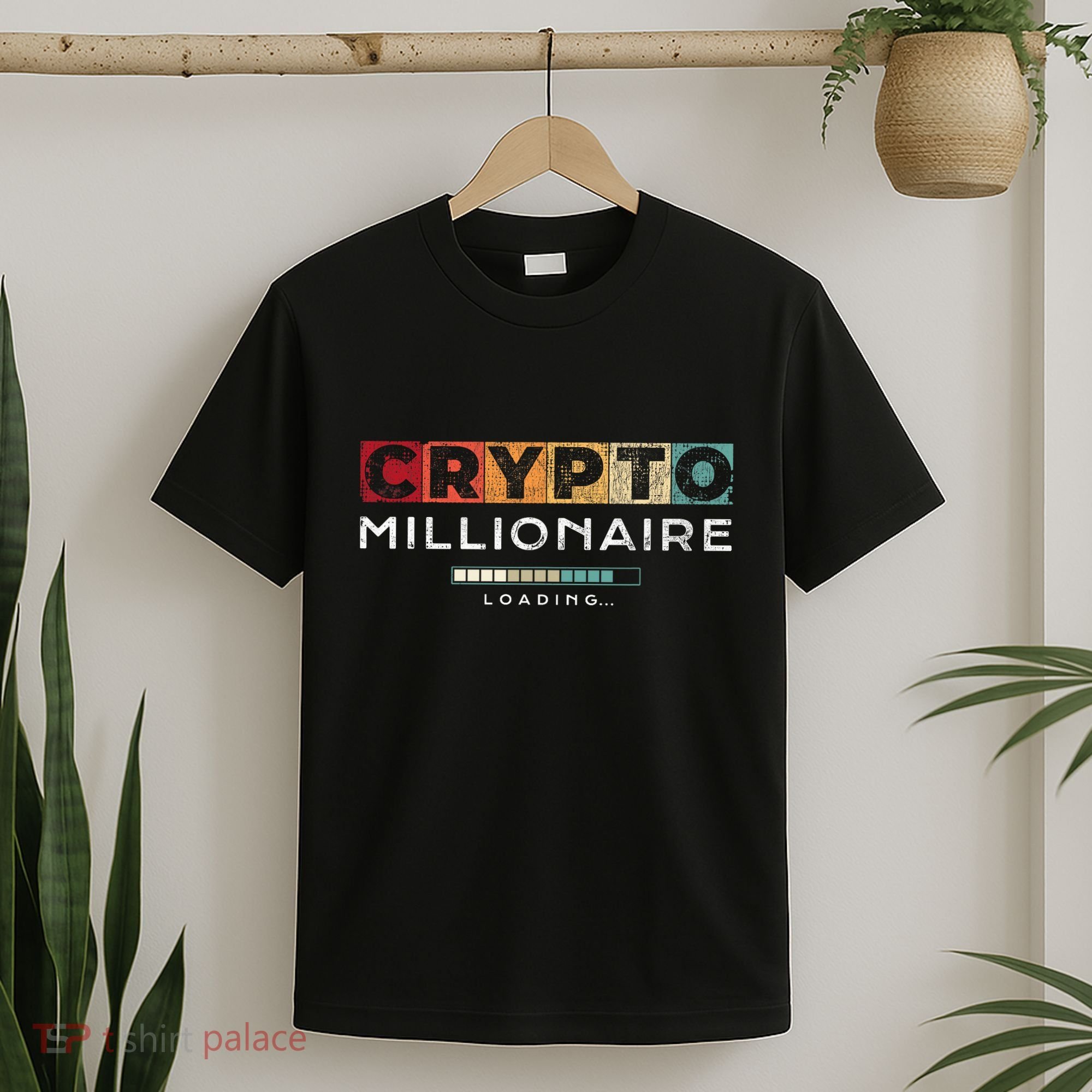 Crypto Millionaire Vintage Bitcoin Crypto T-Shirt