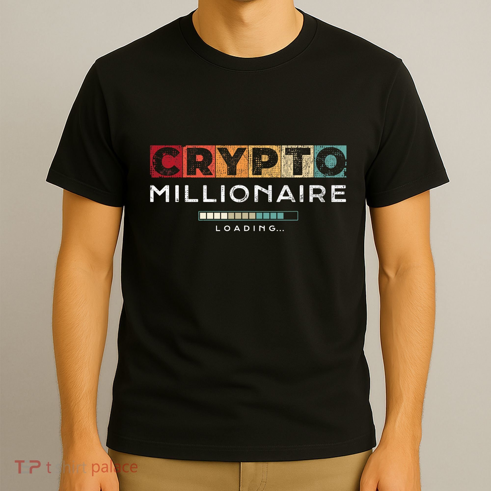 Crypto Millionaire Vintage Bitcoin Crypto T-Shirt