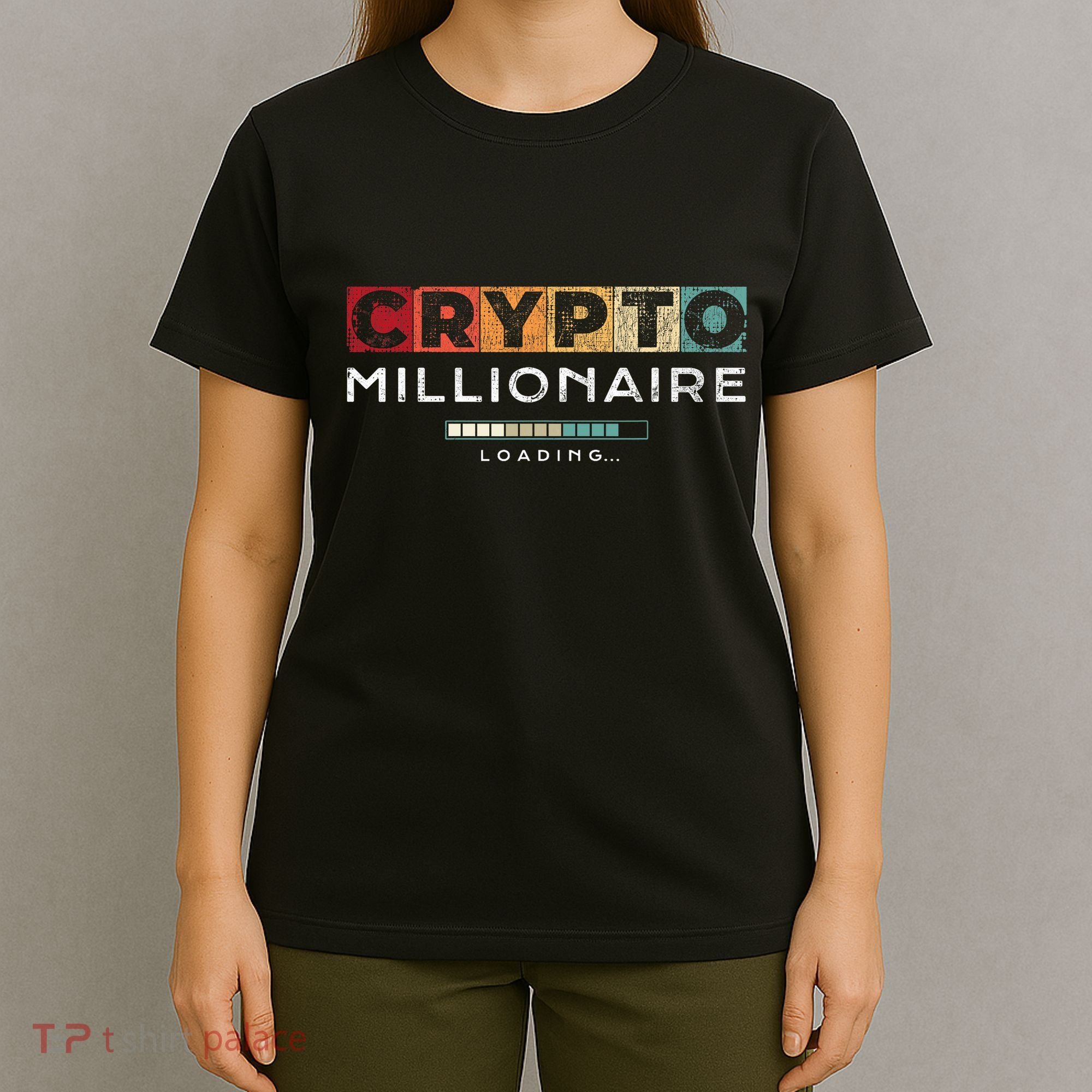 Crypto Millionaire Vintage Bitcoin Crypto T-Shirt
