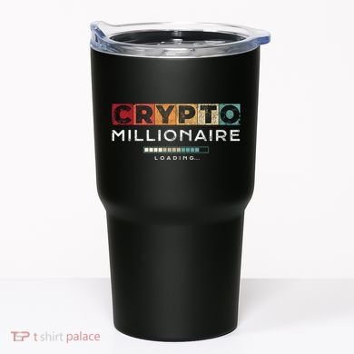 Crypto Millionaire Vintage Bitcoin Crypto Tumbler