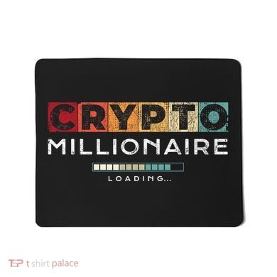 Crypto Millionaire Vintage Bitcoin Crypto Mousepad
