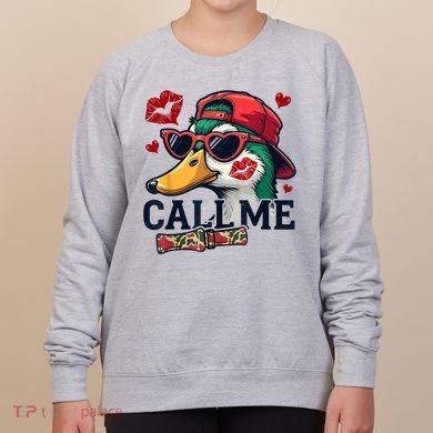 Call Me Valentines Duck Hunting Lover For Hunter Women's Sweatshirt