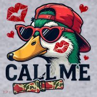 Call Me Valentines Duck Hunting Lover For Hunter Women's Sweatshirt thumb 2