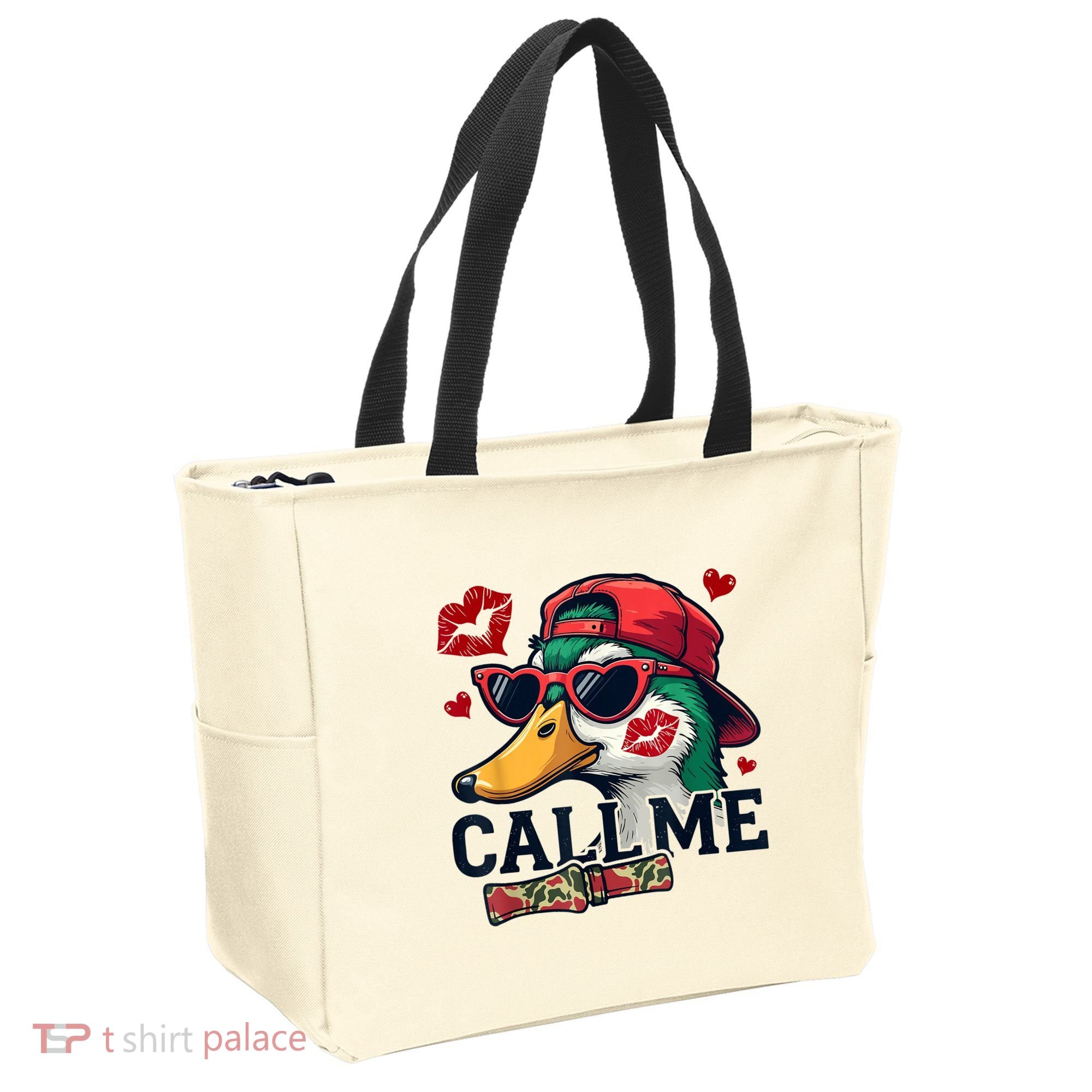Call Me Valentines Duck Hunting Lover For Hunter Tote Bag