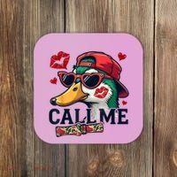Call Me Valentines Duck Hunting Lover For Hunter Coaster thumb 0