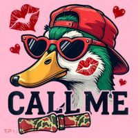 Call Me Valentines Duck Hunting Lover For Hunter Coaster thumb 2